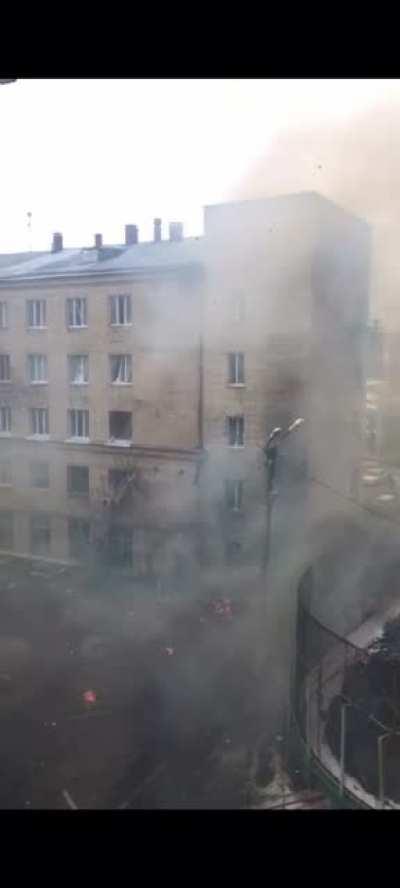 Oxygen tank explosion today in Chelyabinsk, Russia
