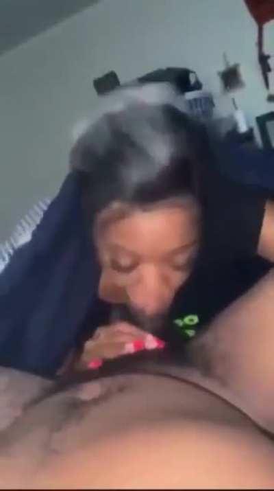 When bae can’t sleep without sum head💦