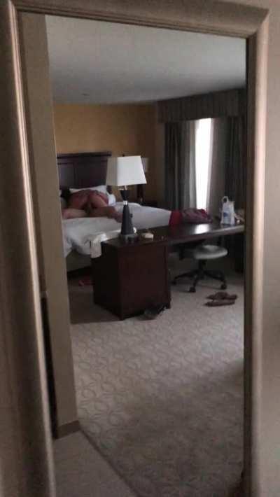 Hubby walked in on one hell of a ride 😈