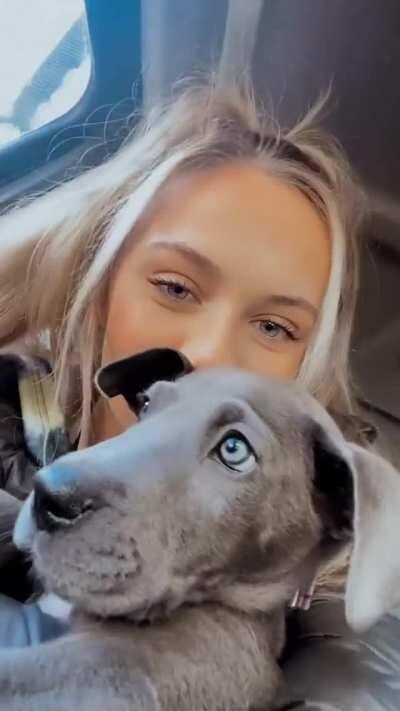 Anna Jay and her dog Navy