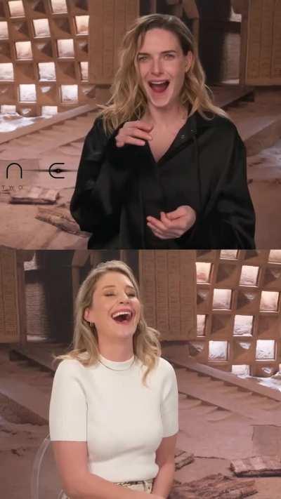 Rebecca Ferguson finds out about the Dune popcorn bucket in an interview