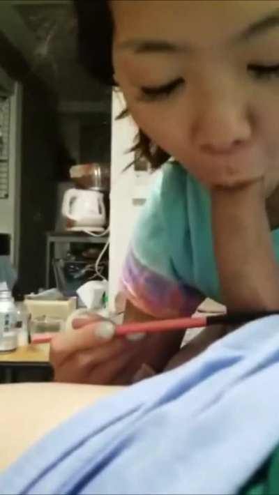 blowjob using chopsticks