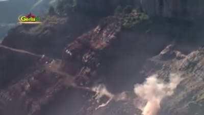 PKK ambush Turkish soldiers using IED, machine gun fire and rocket propelled grenades (rpg)