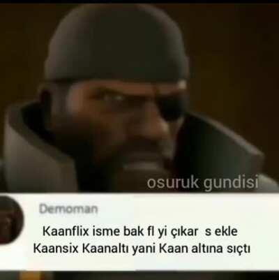 3 saat uğraştım Demoman'ı t&uuml;rk&ccedil;e konuşturmak i&ccedil;in
