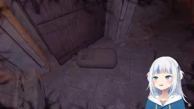 Gura panic singing Shiny Smily Story