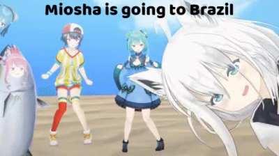 NOOO MIOSHA IS GOING TO BRAZIL
