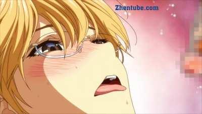 The blonde girl erotic