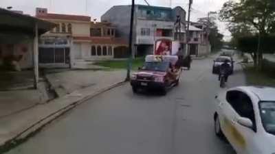 Explosive procession.