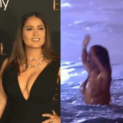 Your wife Salma Hayek at home and at work