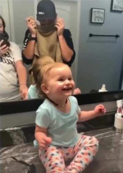 When you saw daddy shaved for the first time