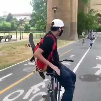 to showoff on a bike