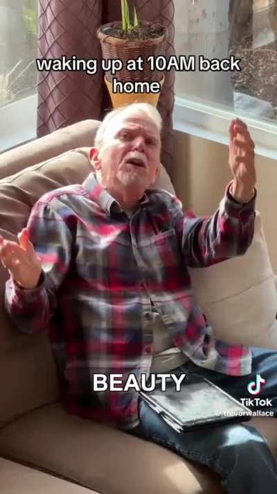 Waking up at 10am back home 