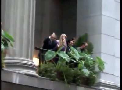 NEVER FORGET - Wall street celebrating and laughing at protesters.