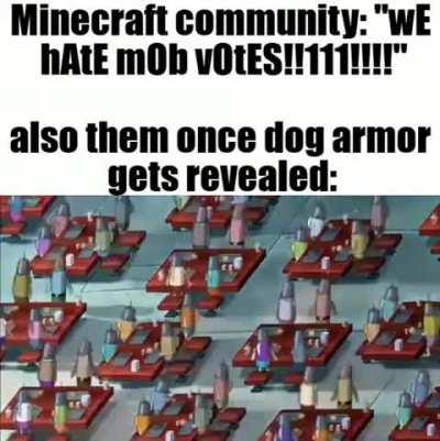 Mojang out here rigging their own votes now huh?