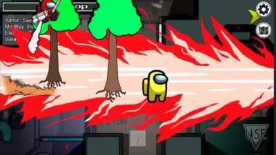 Levi spinning attack in among us