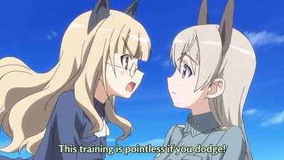 Shield training! [Strike Witches 2]