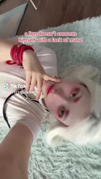 A lion doesn’t concern itself with a lack or mane