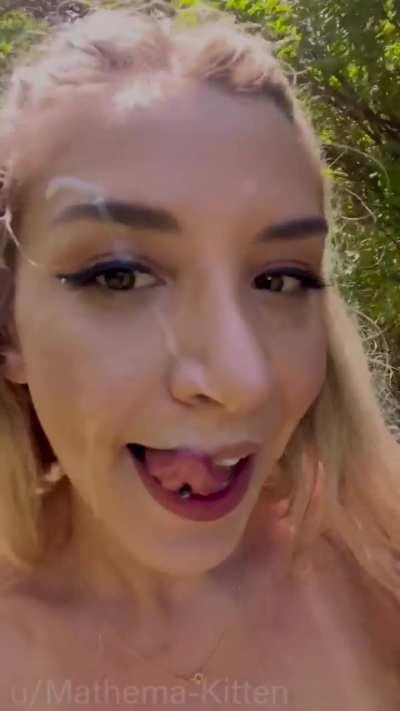 Walking back to my car after getting a lovely load on my face