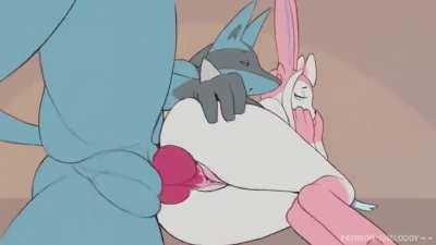Lucario x sylveon (chelodoy)