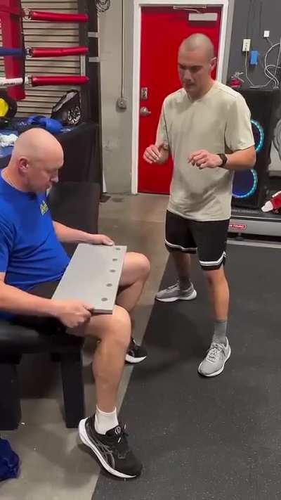 This professional boxer grabbing coins mid air