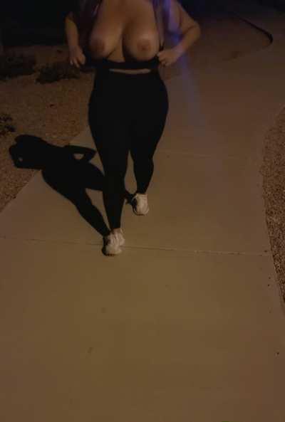 Would you titty fuck me after a jog ?