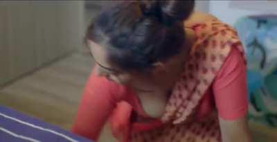 My mom cleaning my room when all my friends and was in the room, so that she would get a gangbang from us