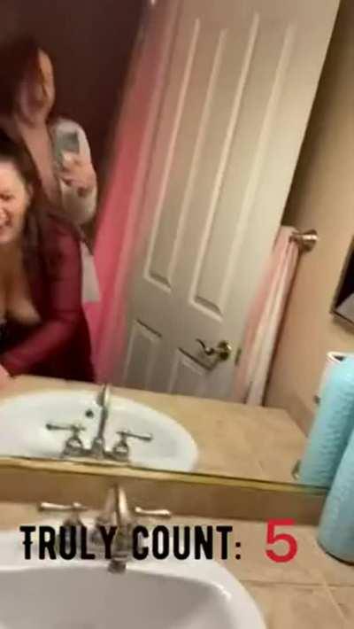 When girls drink together