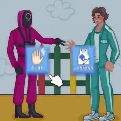 Who's ever design this shitty ad, probably just done watching squirt game