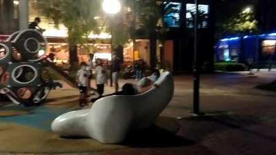 Tried doing parkour at night where are Crocs rip offs OOF