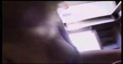 Briana Banks (as Mirage) takes TT Boy in the ass in an early scene,  