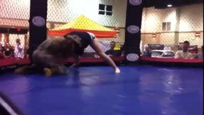 Bjj trained woman challenges a Marine