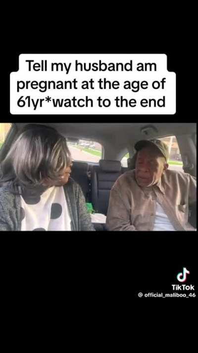 61Year Old Woman Pranks Her Husband With Positive Pregnancy Test.