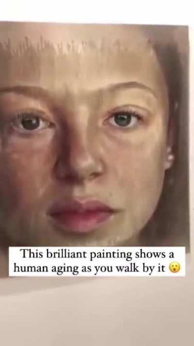 A painting that truly captures the beauty of aging gracefully.