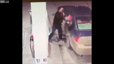 Police in Brandon, Manitoba are currently on the lookout for a man who damaged a gas pump after becoming frustrated while refueling his Chevrolet Impala.