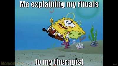 How I feel when I describe my rituals to other people lmao