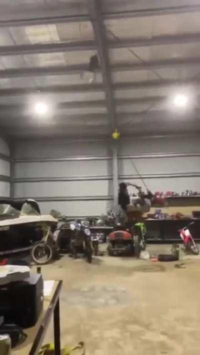 My brother has a new toy