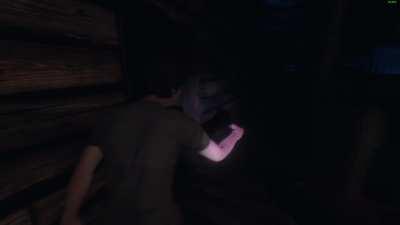 We literally just got in here