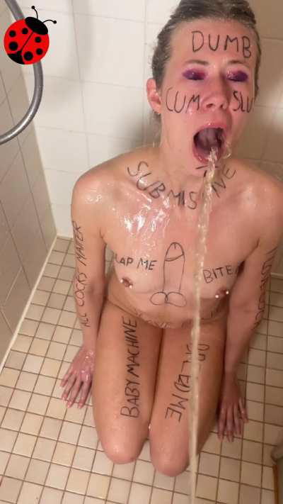 Getting my daily shower