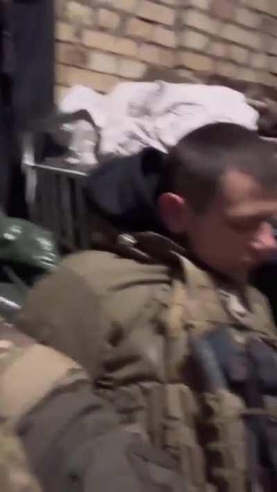 Ukrainian soldiers catching some much needed sleep between battles against the Russian Army near Bakhmut. Rest well heroes!