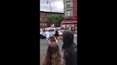 One nation under God, or a nation divided by Trump? You decide.