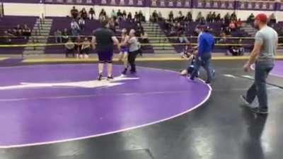 Kid throws blows on my teammate