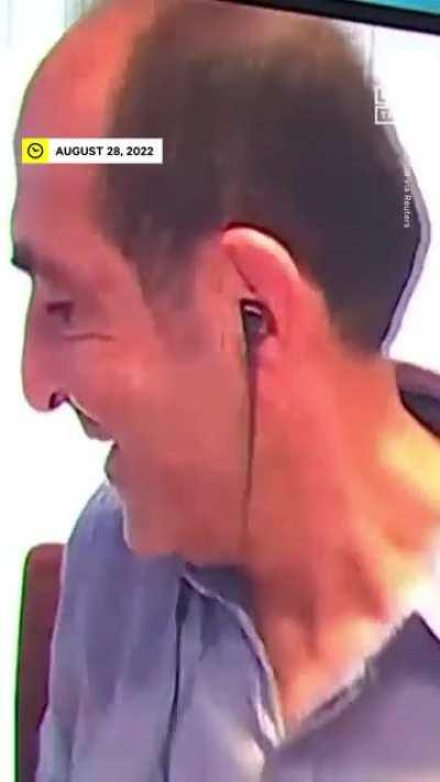 Cat slaps sports analyst on live TV