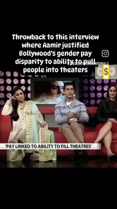 Who agree with Amir about pay disparity remuneration should be given according to the lead actors/actress ability to pull people into theaters