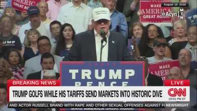 CNN put together a collection of clips of Trump complaining about Democratic presidents playing golf