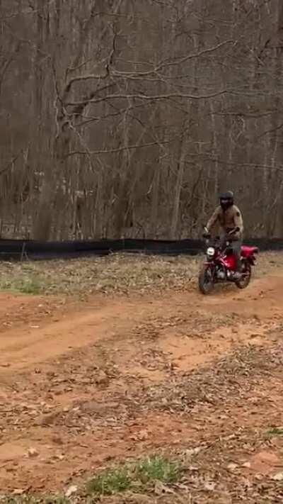 First time riding dirt // Honda ct125
