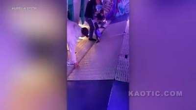 Florida amusement park worker trapped between plates