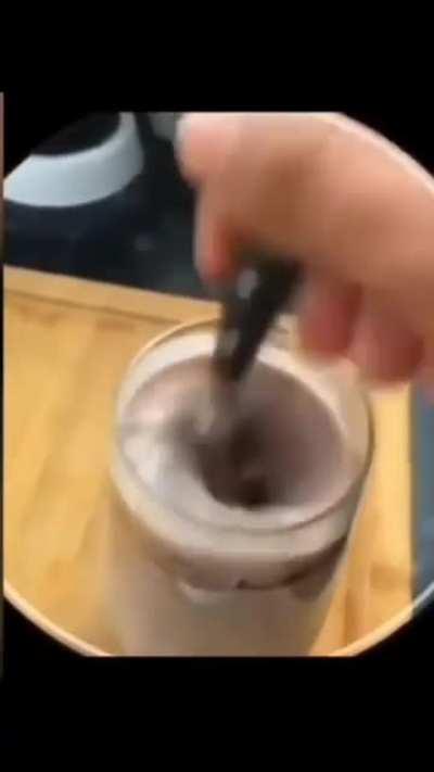 Moldy chocolate milk