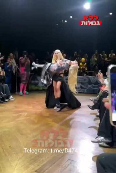 A “Fashion” show in Paris, France.