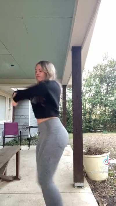 Showing her new moves