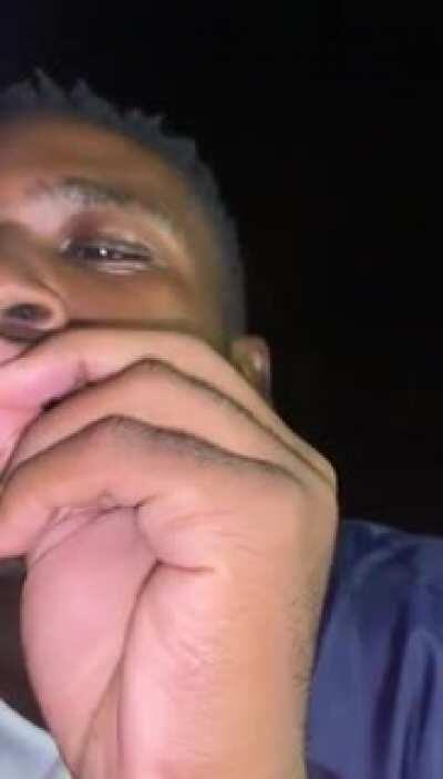 I'll just light this fire cracker with my cigarette.